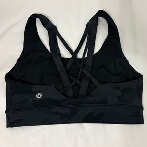 Lululemon | Free to Be Elevated Bra DD/E Cup | Sz 6 | Deep Coal Camo | EUC